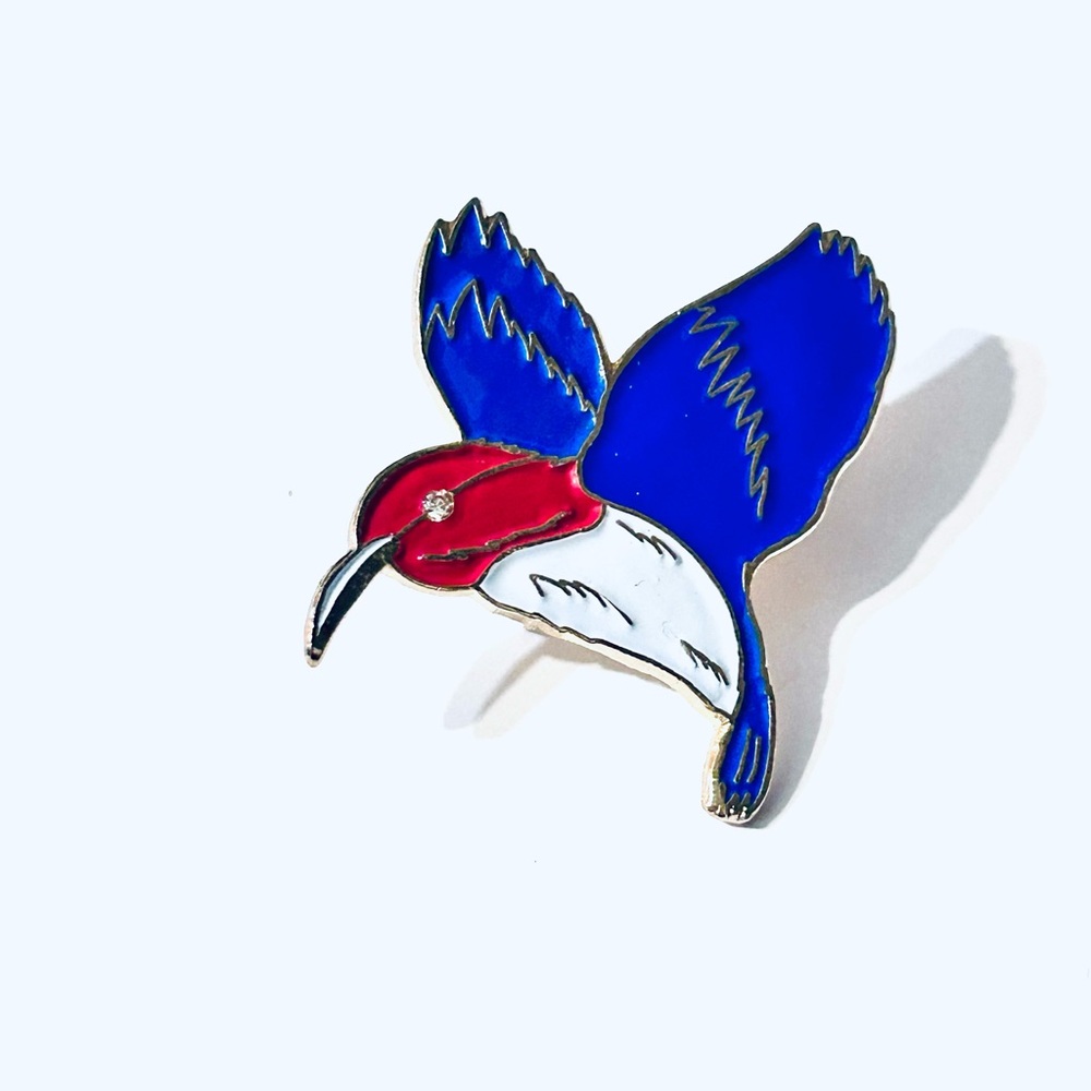 Colorful Bird Enamel Pin, Bird Lover Gift, Vintage Pins, Brooches